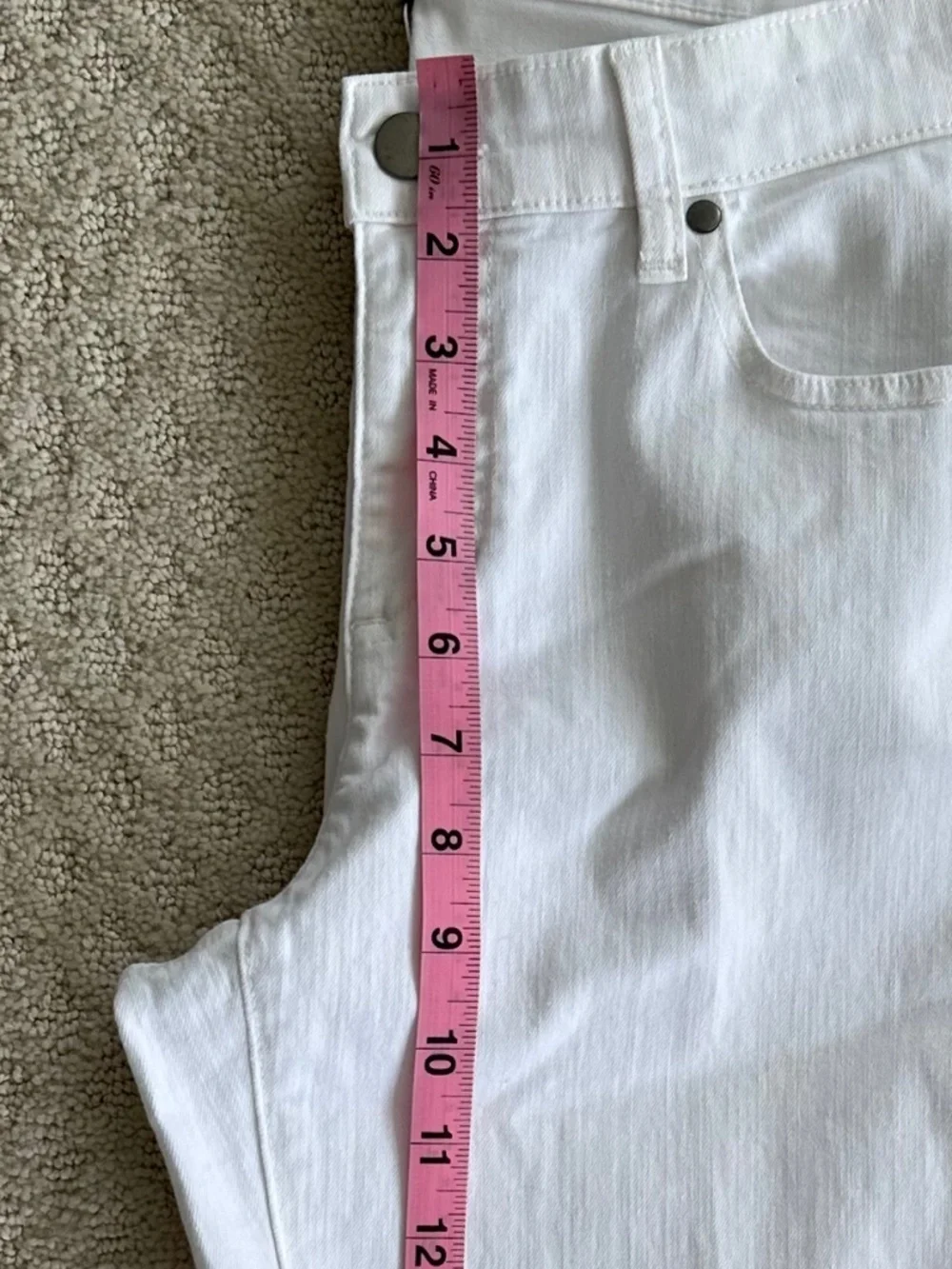 Eileen Fisher Slim Ankle Organic Cotton Stretch Denim Jeans 8 Casual Classic NWT - Picture 13 of 14